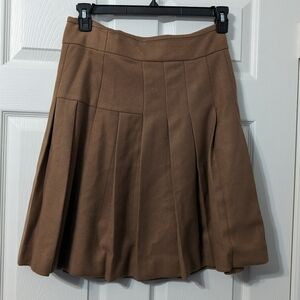 PREMISE Wool Vintage Knee Length Skirt Pleated